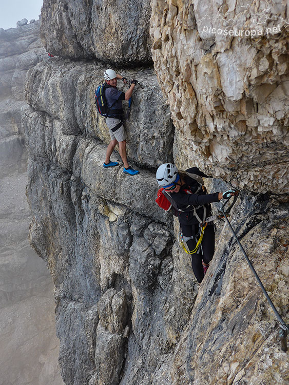 Ferrata Gianni Aglio en la Tofana di Mezo 